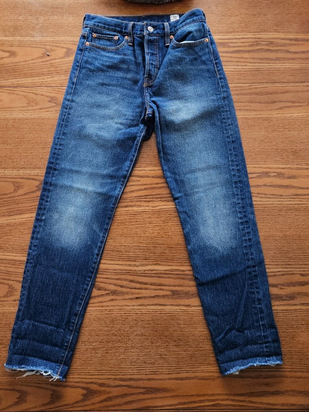 Levi’s White Oak Cone Denim Raw Hem - Size 28